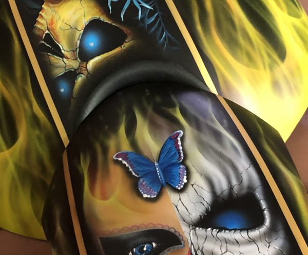 958 Santero buell bike custom paint airbrush aerografo aerografia moto skull teschio luxury (4)