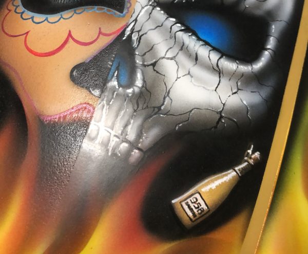 958 Santero buell bike custom paint airbrush aerografo aerografia moto skull teschio luxury (9)