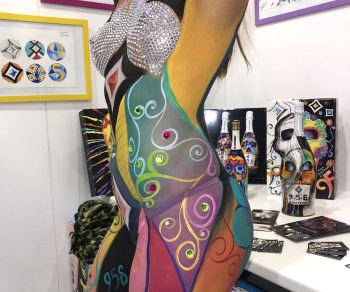 Bodypainting Bodyart makeup sexy model 958 santero champagne AFF Affordable art fair Fabiola (33)