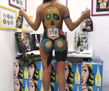 Bodypainting Bodyart makeup sexy model 958 santero champagne AFF Affordable art fair Fabiola (39)
