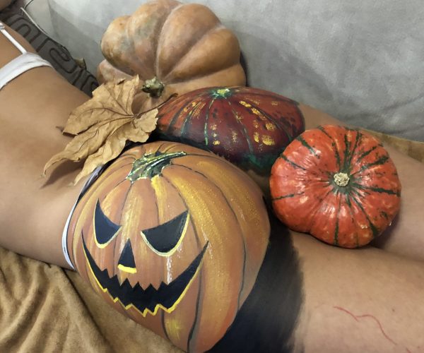 Bodypainting Halloween camouflage - Make up Corpi dipinti sexy art (4)