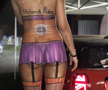 Bodypainting make up MINI italia Circus Clown (34)