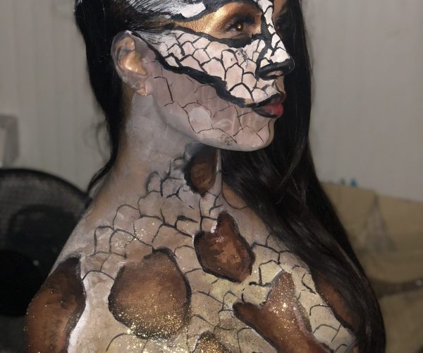 Bodypainting make up corpi dipinti le vele alassio snake serpente sexy (1)