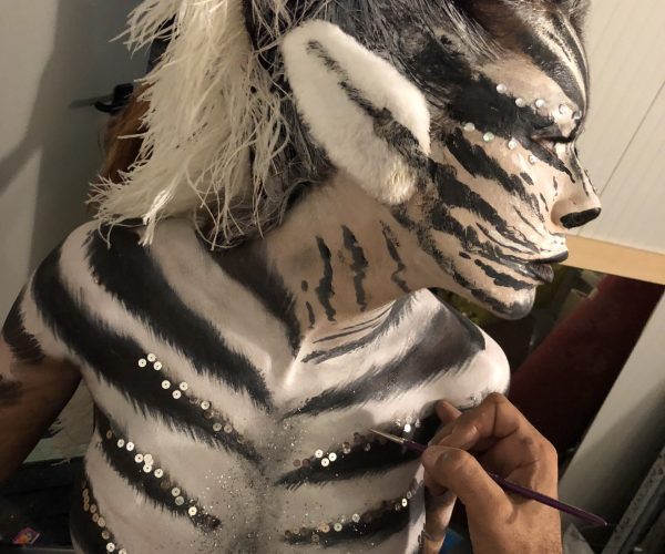 Bodypainting make up corpi dipinti tiger leopard animalie (39)