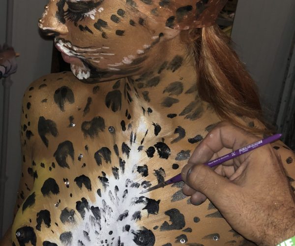 Bodypainting make up corpi dipinti tiger leopard animalie (40)