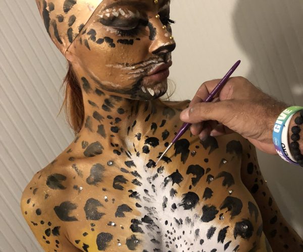 Bodypainting make up corpi dipinti tiger leopard animalie (45)
