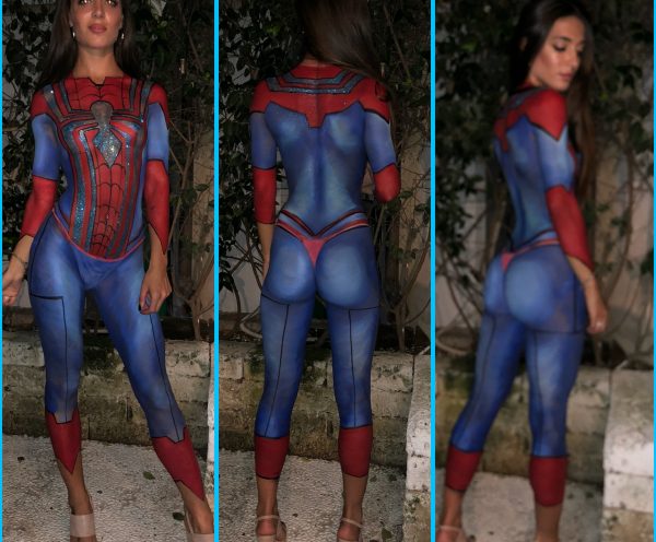 Bodypainting make up trucco superman spiderman eroina sexy mehron kryolan (7)