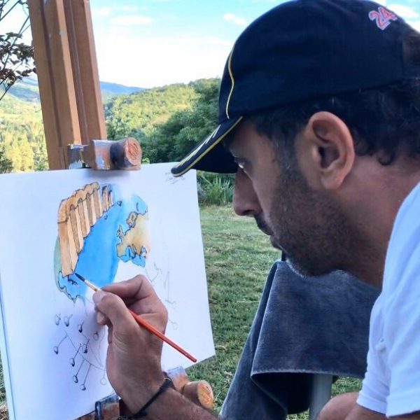 Diego-Bormida-Artist-tshirt-Covid-19-dipinto-beneficenza-ospedale-acqui-alessandria-italia-01