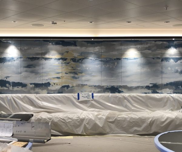 Enchanted Princess Cruise Lines PCL hand painted mural dipinto murales painting canvas custom luxury tela art arte (23)