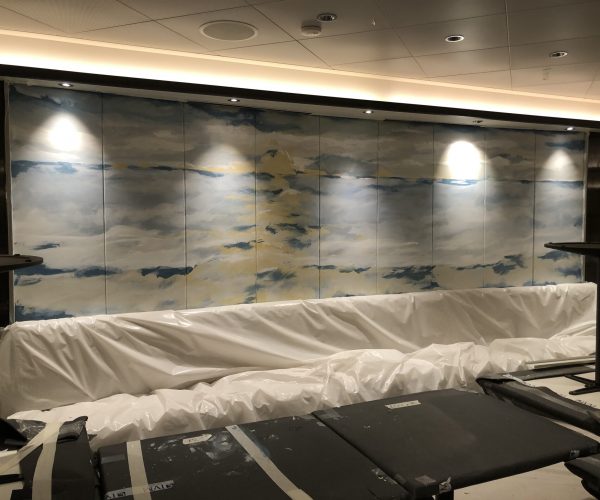 Enchanted Princess Cruise Lines PCL hand painted mural dipinto murales painting canvas custom luxury tela art arte (89)