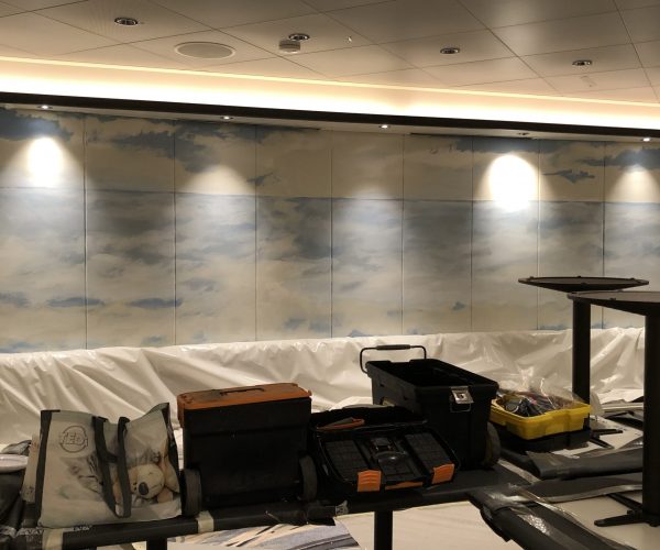 Enchanted Princess Cruise Lines PCL hand painted mural dipinto murales painting canvas custom luxury tela art arte (95)