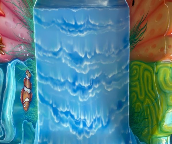 NCL norwegian breackaway airbrush painting brus luxury waterpark aerografia custom dipinto arte pittura (70)