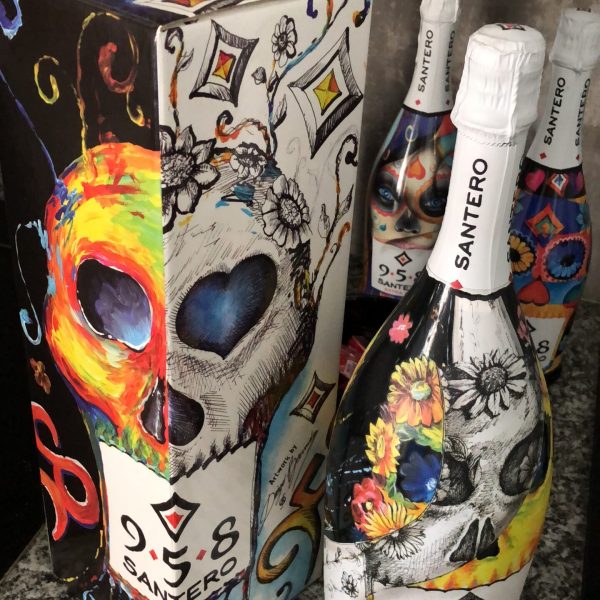 Santero 958 bottiglie artista skull teschio catrina magnum 2019