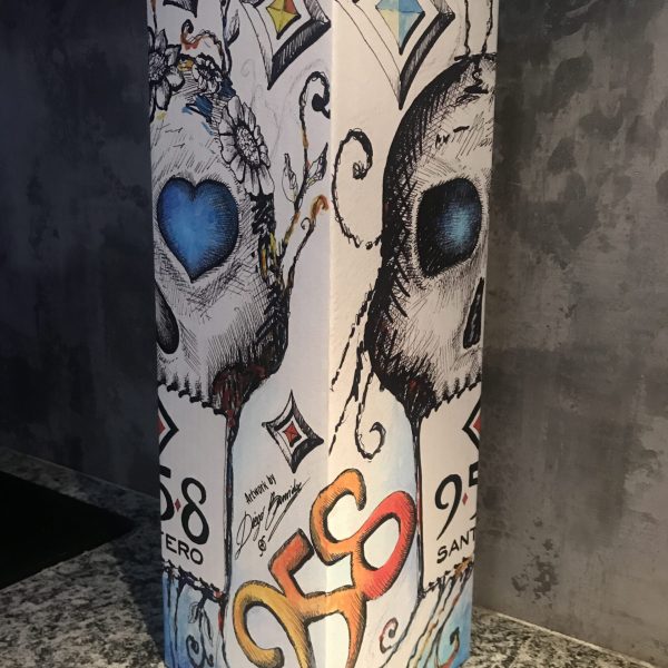 Santero 958 bottiglie artista skull teschio catrina magnum box 2019 (13)