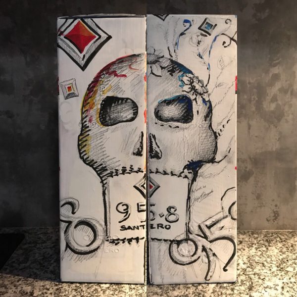 Santero 958 bottiglie artista skull teschio catrina magnum box 2019 (5)