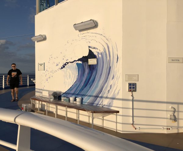 Sky Princess Cruises Diego Bormida Artist Mural Instagram wall (19)