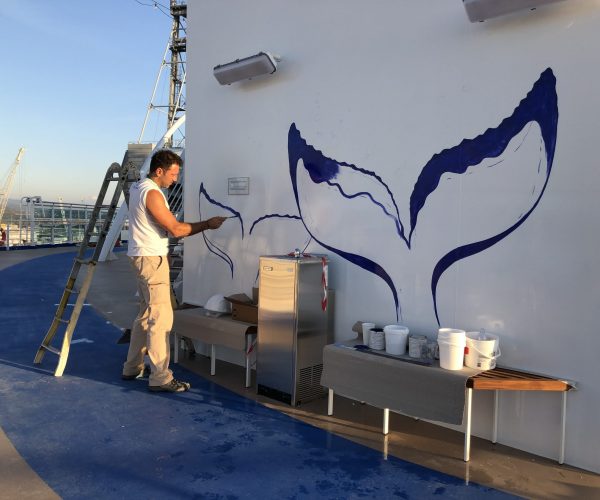 Sky Princess Cruises Diego Bormida Artist Mural Instagram wall (54)