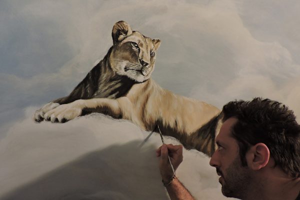 Diego Bormida Artist  Villa Bellissima UTAH Sandy Salt lake city Ceiling hercules soffitto masterpiece dipinto 022