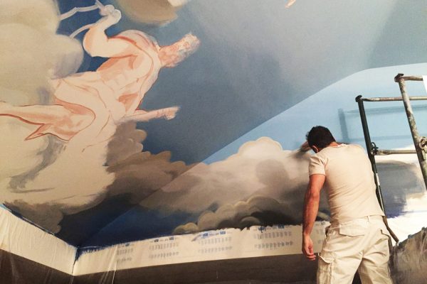Diego Bormida Artist Villa Bellissima Ceiling Masterpiece Hercules room soffitto