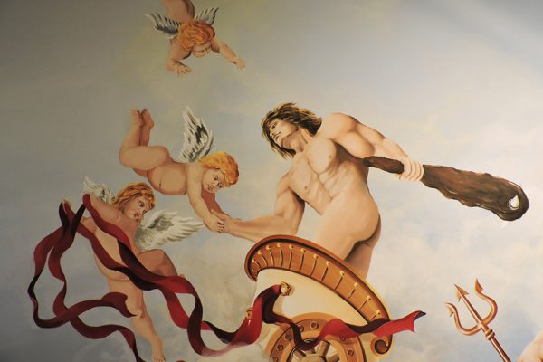 Diego Bormida Artist Villa Bellissima Ceiling Masterpiece Hercules room soffitto