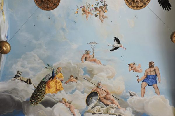 Diego Bormida Artist Villa Bellissima Ceiling Masterpiece Hercules room soffitto