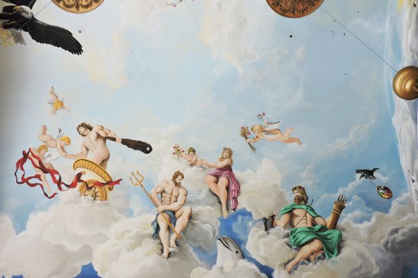 Diego Bormida Artist Villa Bellissima Ceiling Masterpiece Hercules room soffitto