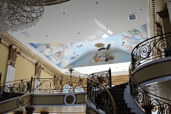 Diego Bormida Artist Villa Bellissima Ceiling Masterpiece Hercules room soffitto