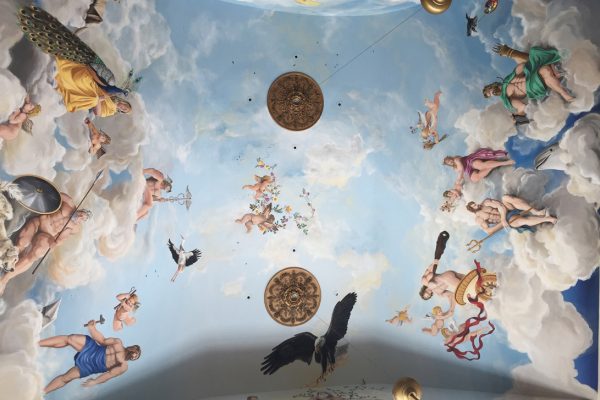 Diego Bormida Artist Villa Bellissima Ceiling Masterpiece Hercules room soffitto