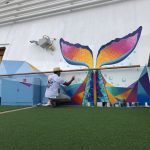 Caribbean Princess Cruises Diego Bormida Artist mural resin dipinti (147)