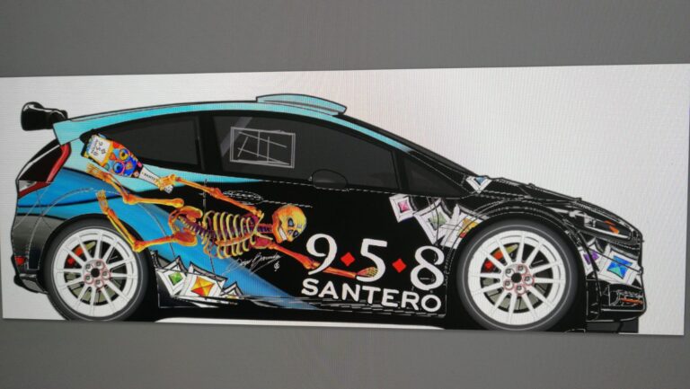 Monza rally show mondiale car racing r5 ford fiesta 958 santero art design grafica livreacustom (6)