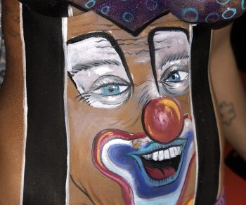 Bodypainting make up MINI italia Circus Clown (27)