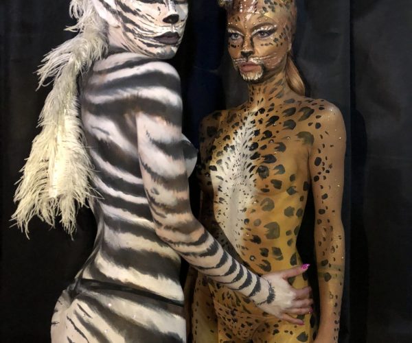 Bodypainting make up corpi dipinti tiger leopard animalie (55)