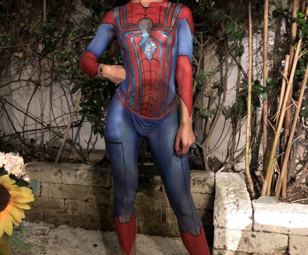 Bodypainting make up trucco superman spiderman eroina sexy mehron kryolan (9)