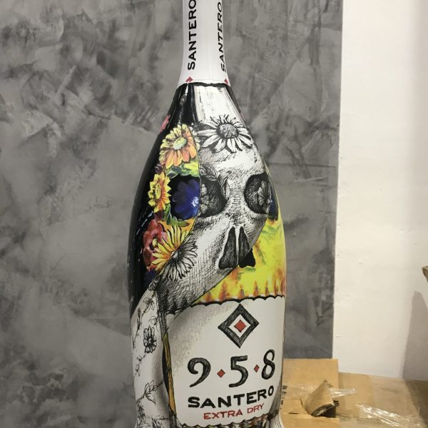 Santero 958 bottiglie artista skull teschio catrina magnum 2019 (7)