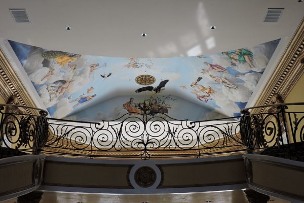 Diego Bormida Artist Villa Bellissima Ceiling Masterpiece Hercules room soffitto